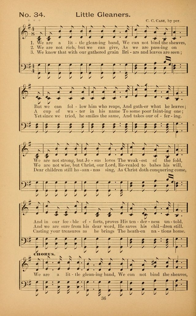 The Missionary Triumph: being a collection of Songs suitable for all kinds of Missionary Serves page 36