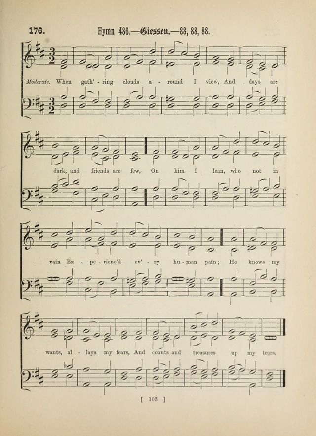 Methodist Tune Book: a collection of tunes adapted to the Methodist Hymn book page 103