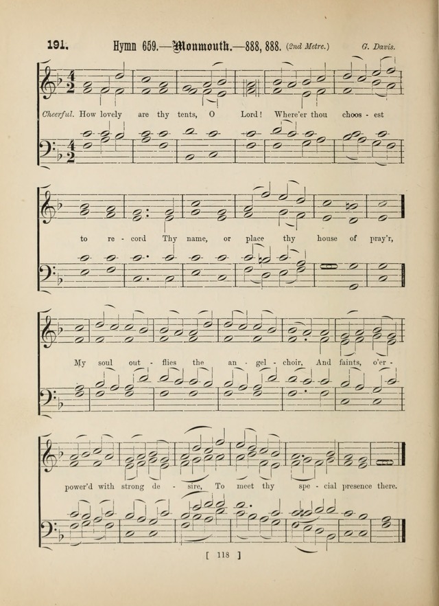 Methodist Tune Book: a collection of tunes adapted to the Methodist Hymn book page 118