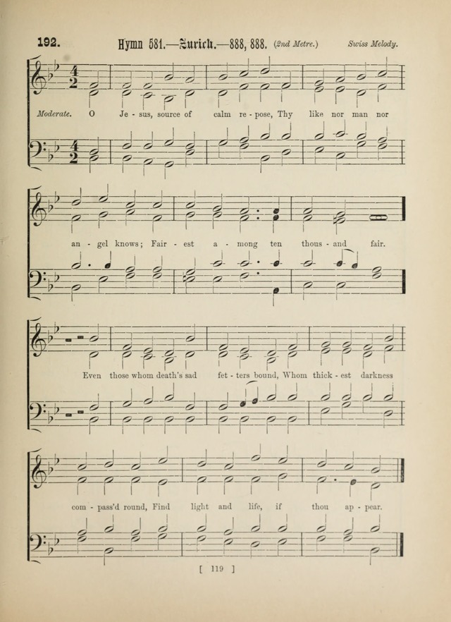 Methodist Tune Book: a collection of tunes adapted to the Methodist Hymn book page 119