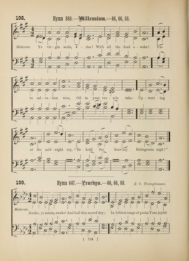 Methodist Tune Book: a collection of tunes adapted to the Methodist Hymn book page 124