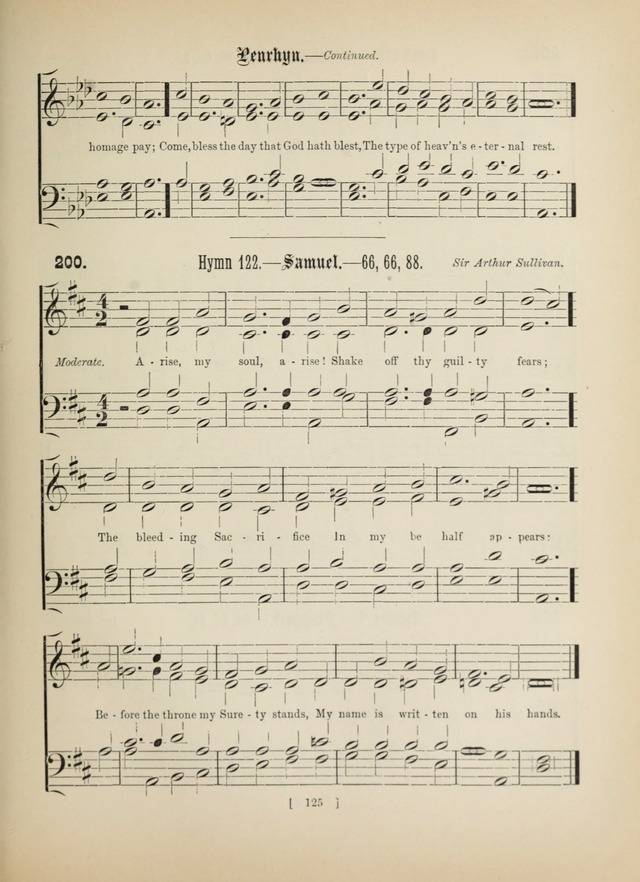 Methodist Tune Book: a collection of tunes adapted to the Methodist Hymn book page 125