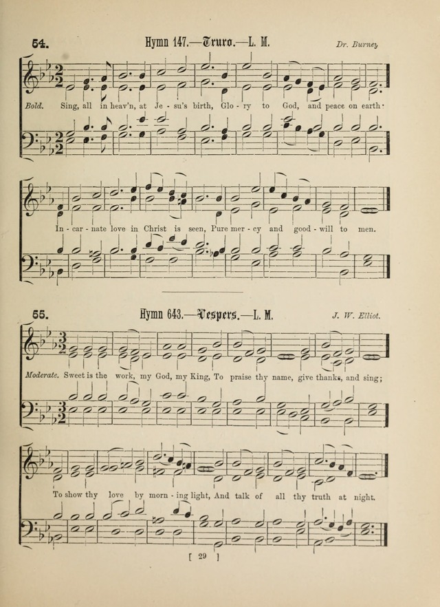 Methodist Tune Book: a collection of tunes adapted to the Methodist Hymn book page 29