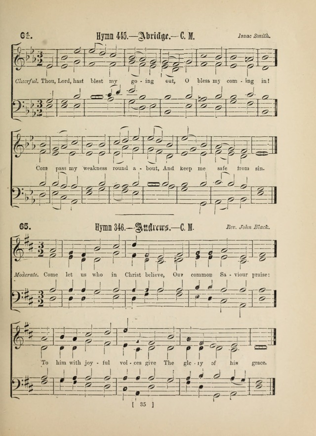 Methodist Tune Book: a collection of tunes adapted to the Methodist Hymn book page 35