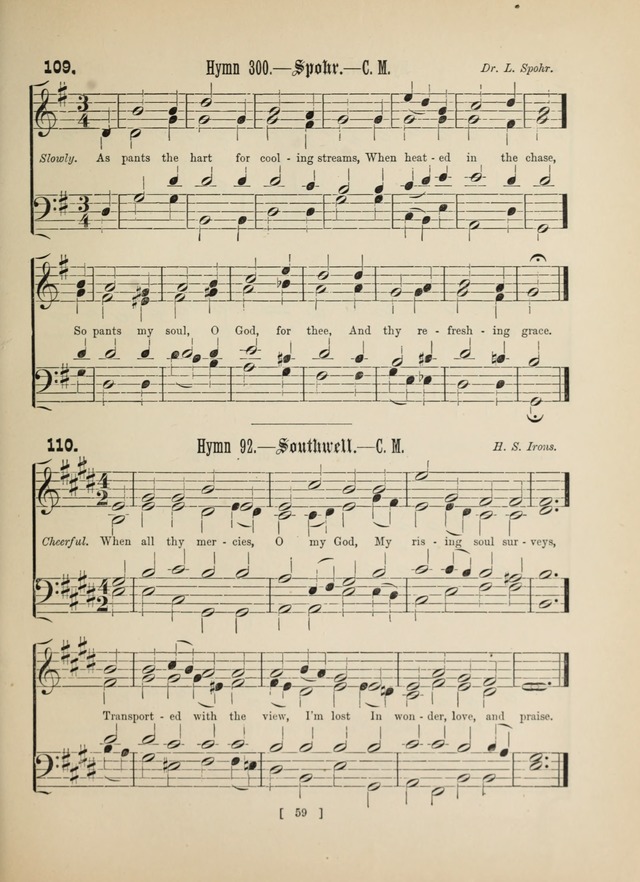 Methodist Tune Book: a collection of tunes adapted to the Methodist Hymn book page 59