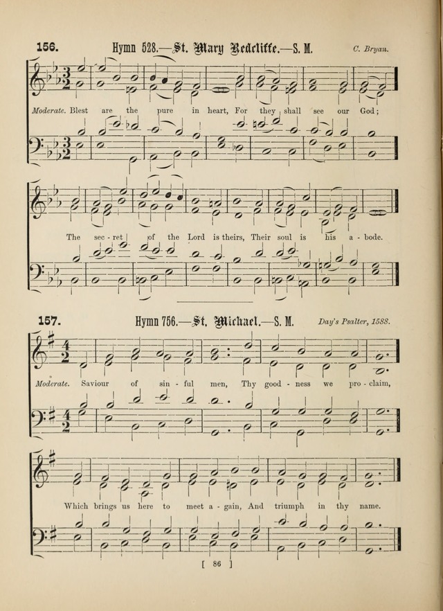 Methodist Tune Book: a collection of tunes adapted to the Methodist Hymn book page 86