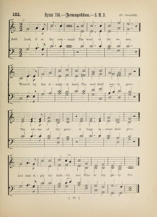 Methodist Tune Book: a collection of tunes adapted to the Methodist Hymn book page 89