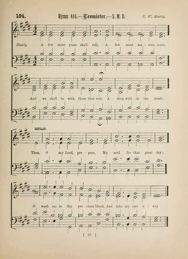 Methodist Tune Book: a collection of tunes adapted to the Methodist Hymn book page 91