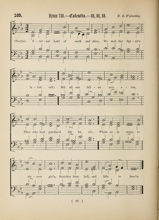 Methodist Tune Book: a collection of tunes adapted to the Methodist Hymn book page 96
