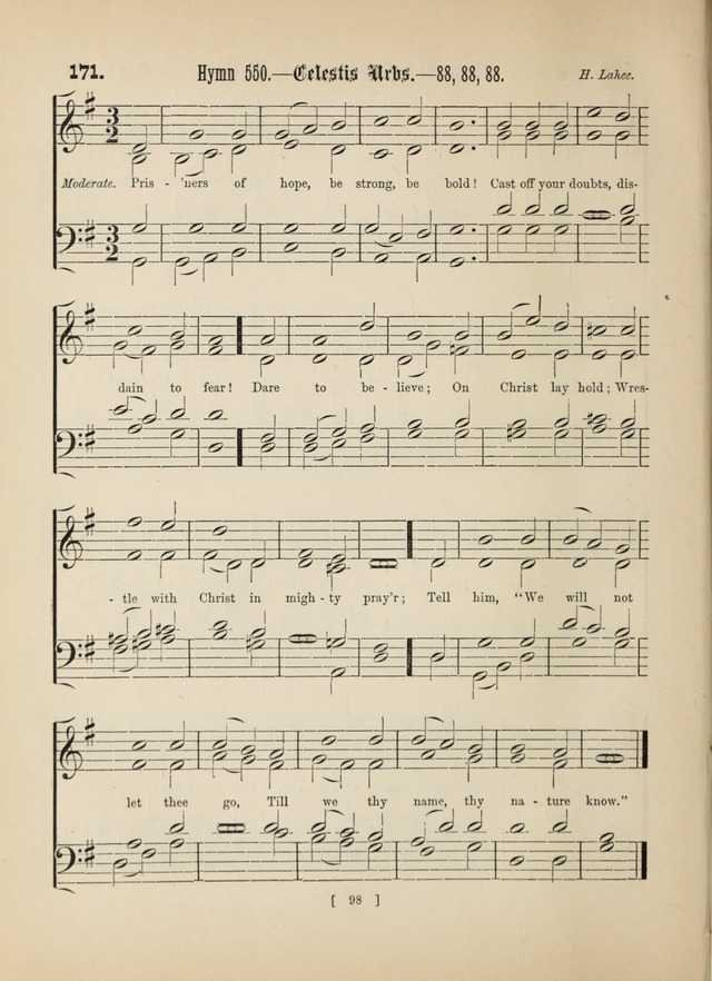 Methodist Tune Book: a collection of tunes adapted to the Methodist Hymn book page 98