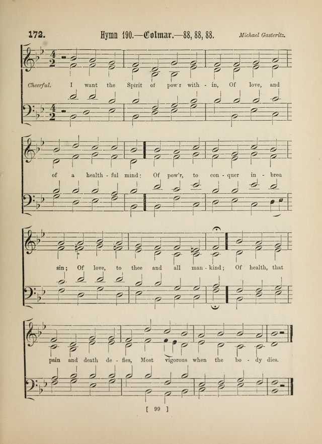 Methodist Tune Book: a collection of tunes adapted to the Methodist Hymn book page 99