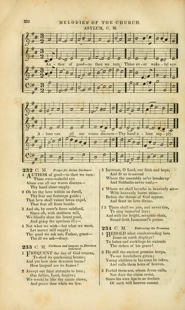 Melodies of the Church: a collection of psalms and hymns adapted to publick and social worship, seasons of revival, monthly concerts of prayer, and various similar occasions... page 232