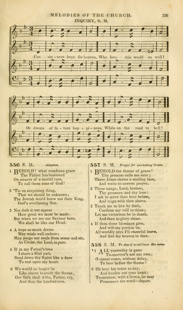 Melodies of the Church: a collection of psalms and hymns adapted to publick and social worship, seasons of revival, monthly concerts of prayer, and various similar occasions... page 337