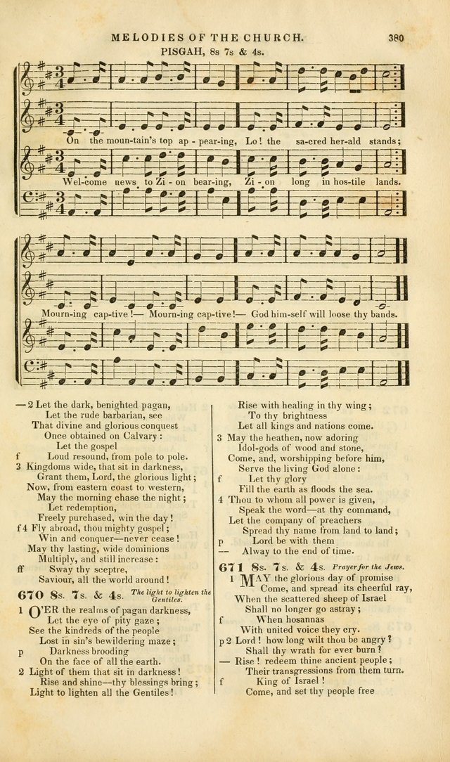 Melodies of the Church: a collection of psalms and hymns adapted to publick and social worship, seasons of revival, monthly concerts of prayer, and various similar occasions... page 381