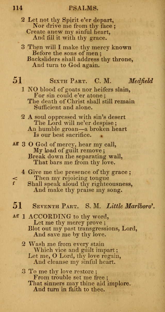 Manual of Christian Psalmody: a collection of psalms and hymns for public worship page 116