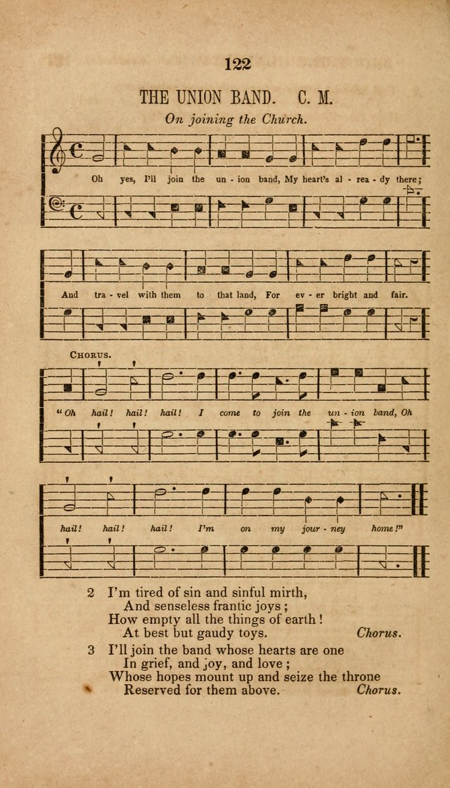 The Minstrel of Zion: a book of religious songs, accompanied with appropriate music, chiefly original page 122