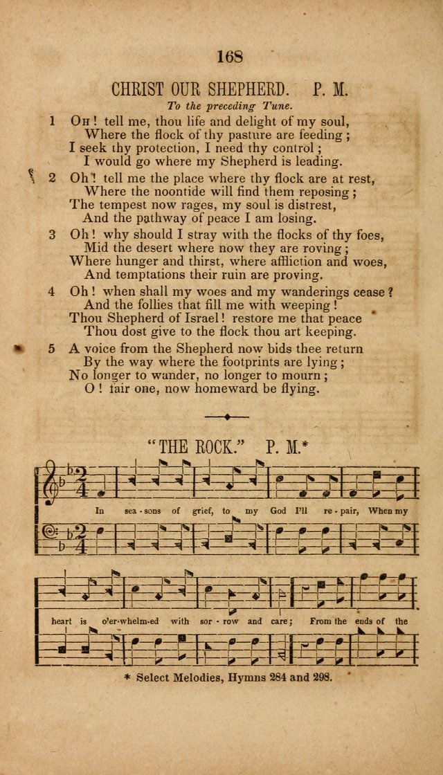The Minstrel of Zion: a book of religious songs, accompanied with appropriate music, chiefly original page 168
