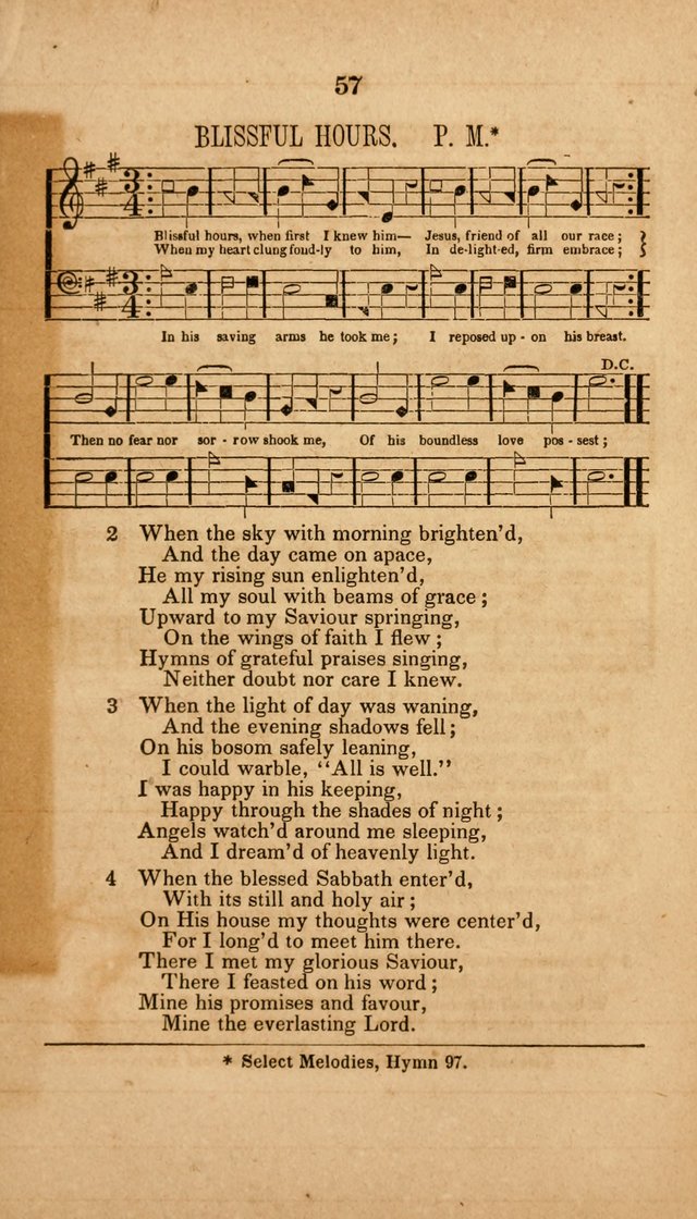 The Minstrel of Zion: a book of religious songs, accompanied with appropriate music, chiefly original page 57