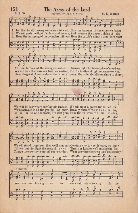 Melodies of Zion: A Compilation of Hymns and Songs, Old and New, Intended for All Kinds of Religious Service page 151