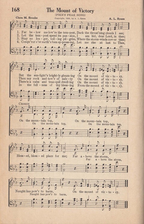 Melodies of Zion: A Compilation of Hymns and Songs, Old and New, Intended for All Kinds of Religious Service page 167