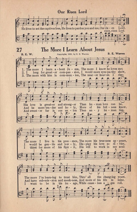 Melodies of Zion: A Compilation of Hymns and Songs, Old and New, Intended for All Kinds of Religious Service page 28