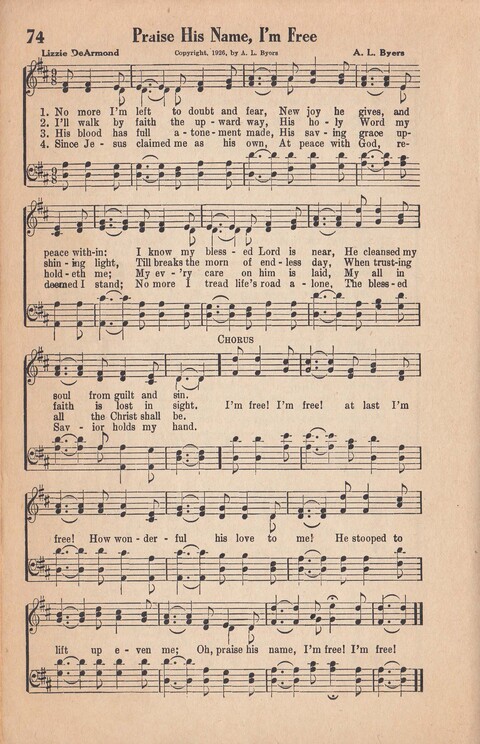 Melodies of Zion: A Compilation of Hymns and Songs, Old and New, Intended for All Kinds of Religious Service page 75