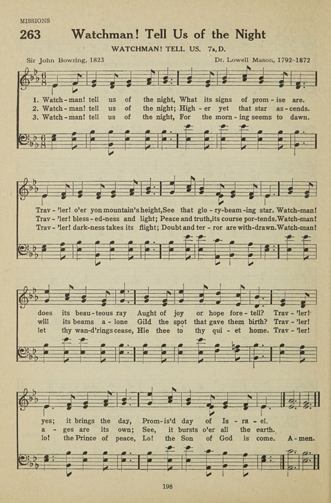 New Baptist Hymnal: containing standard and Gospel hymns and responsive readings page 198
