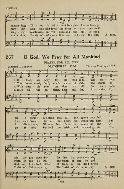 New Baptist Hymnal: containing standard and Gospel hymns and responsive readings page 201