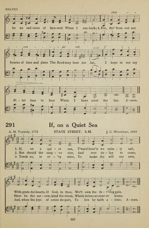 New Baptist Hymnal: containing standard and Gospel hymns and responsive readings page 223