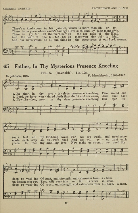 New Baptist Hymnal: containing standard and Gospel hymns and responsive readings page 49