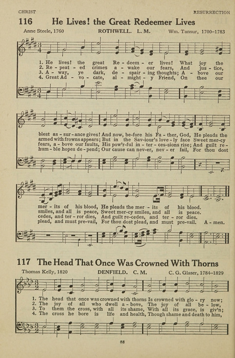 New Baptist Hymnal: containing standard and Gospel hymns and responsive readings page 88
