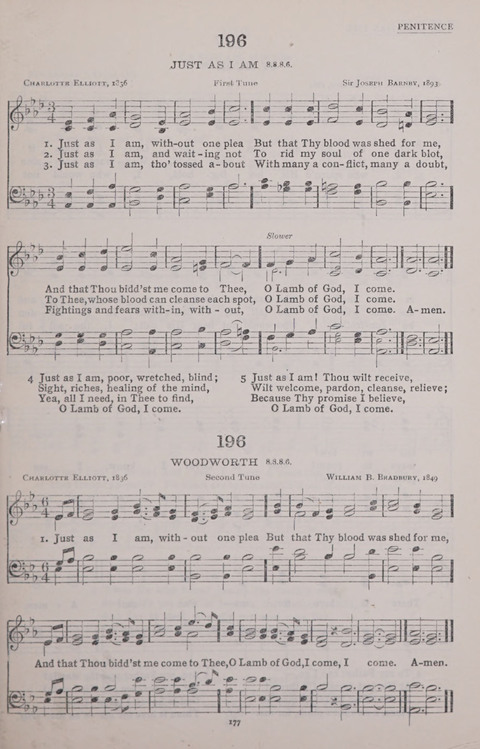 The New Baptist Praise Book: or hymns of the centuries page 177