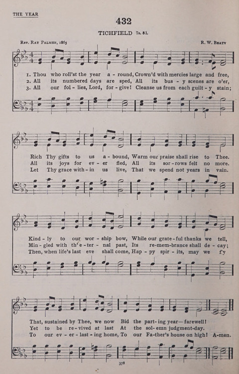 The New Baptist Praise Book: or hymns of the centuries page 378