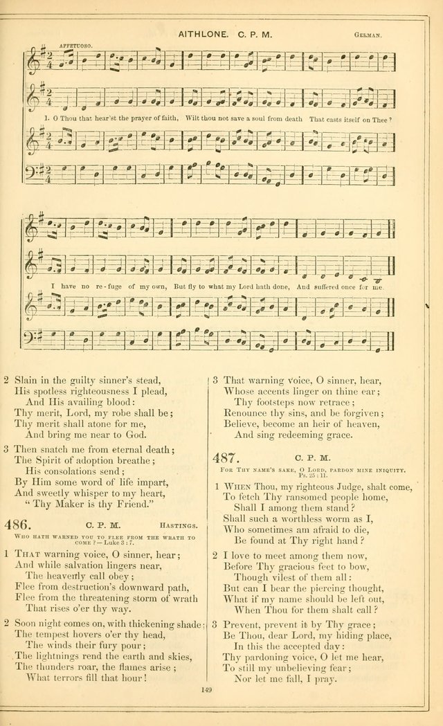 The New Congregational Hymn and Tune Book, for Public, Social and Private  Worship page 164