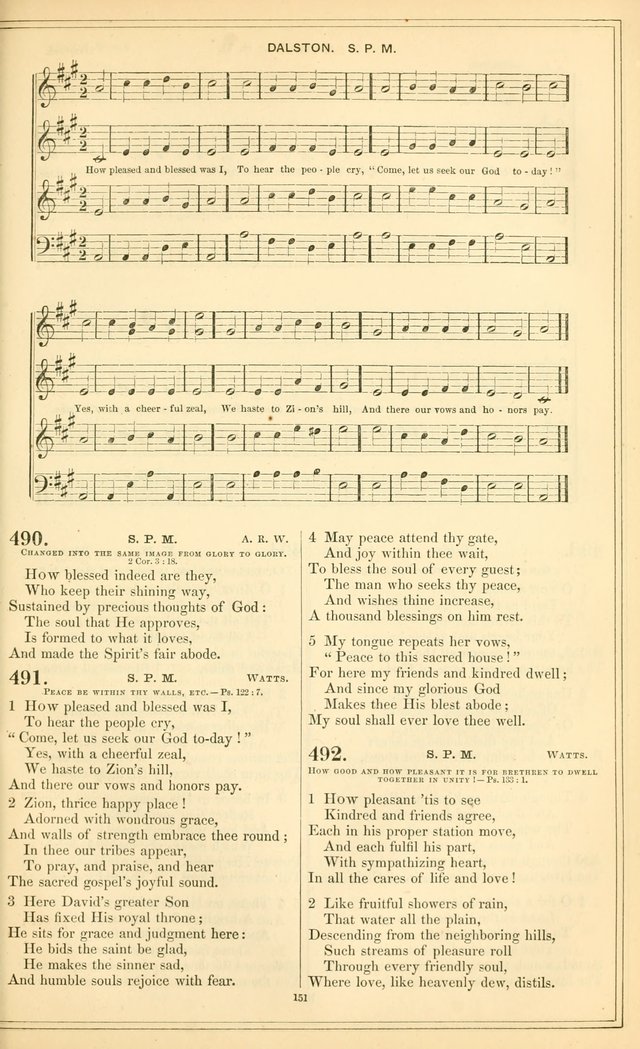 The New Congregational Hymn and Tune Book, for Public, Social and Private  Worship page 166