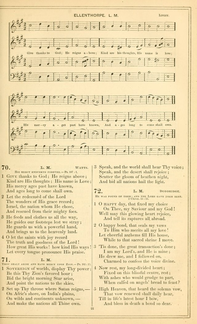 The New Congregational Hymn and Tune Book, for Public, Social and Private  Worship page 36