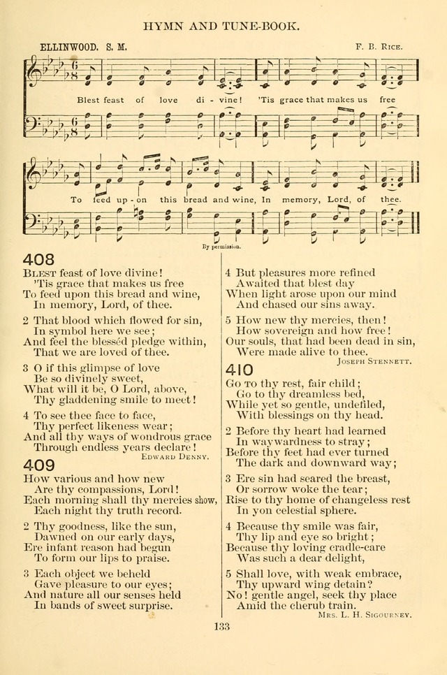 New Christian Hymn and Tune Book page 133