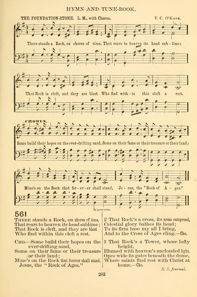 New Christian Hymn and Tune Book page 203