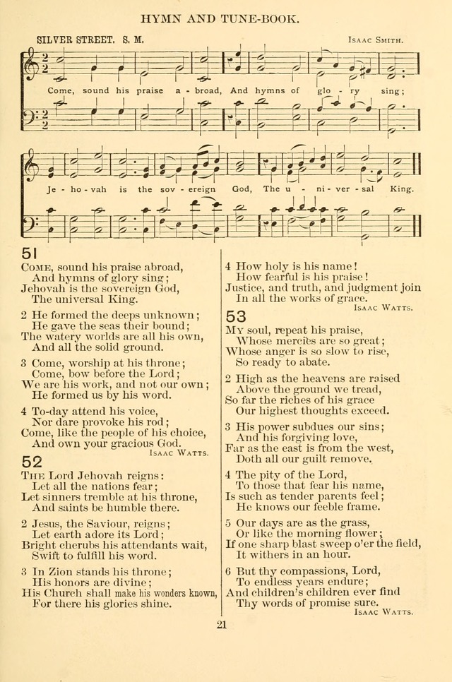 New Christian Hymn and Tune Book page 21