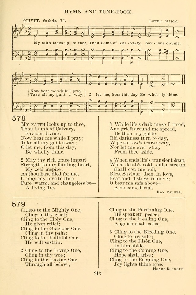 New Christian Hymn and Tune Book page 213