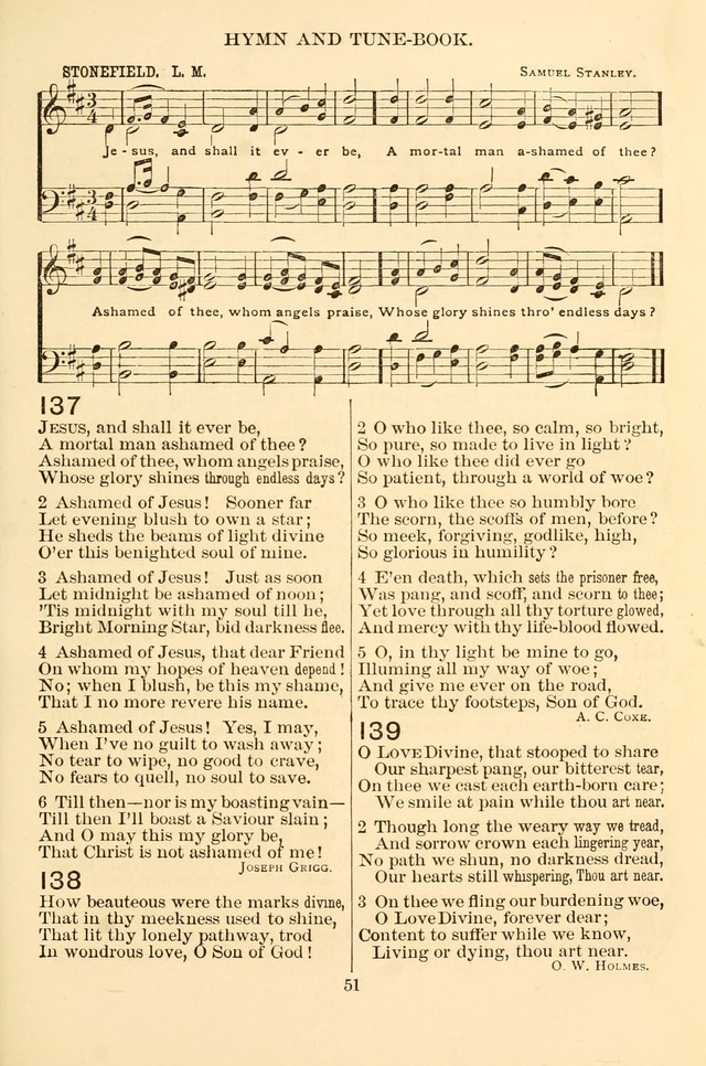 New Christian Hymn and Tune Book page 51