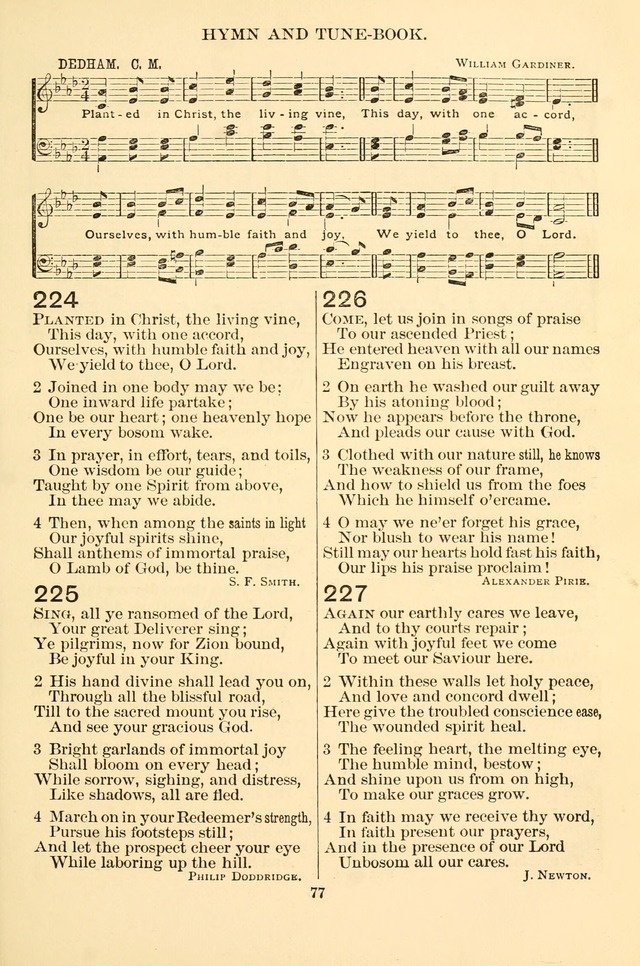 New Christian Hymn and Tune Book page 77