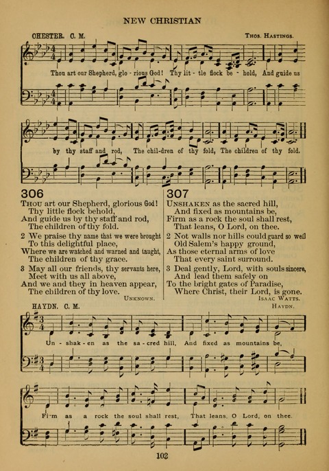 New Christian Hymn and Tune Book page 101