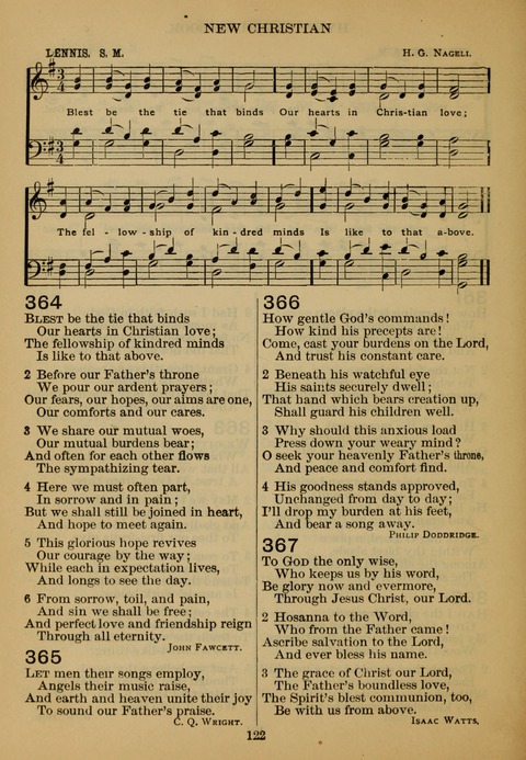 New Christian Hymn and Tune Book page 121