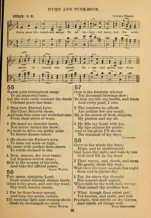 New Christian Hymn and Tune Book page 22