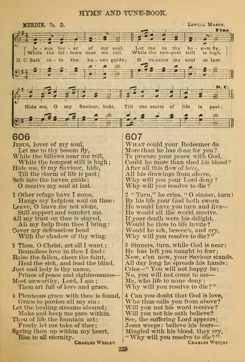 New Christian Hymn and Tune Book page 228