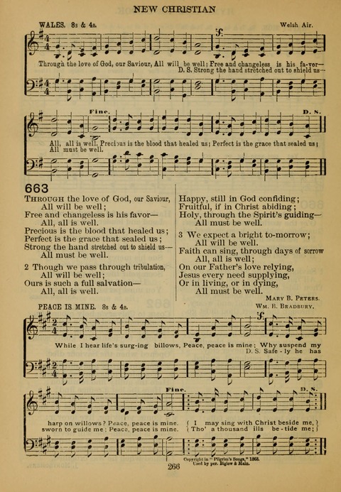 New Christian Hymn and Tune Book page 265