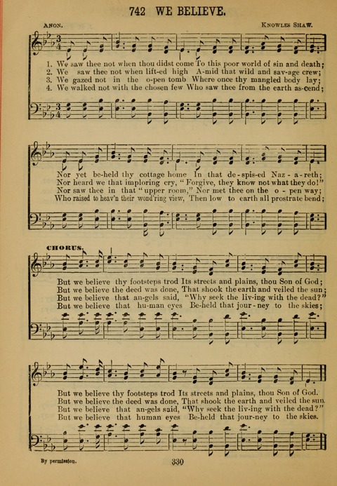 New Christian Hymn and Tune Book page 329