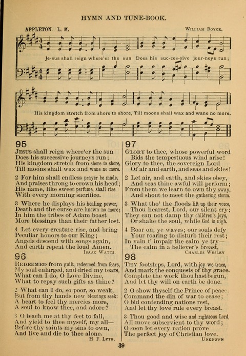 New Christian Hymn and Tune Book page 38