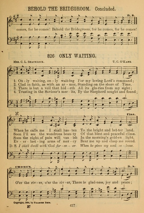 New Christian Hymn and Tune Book page 416